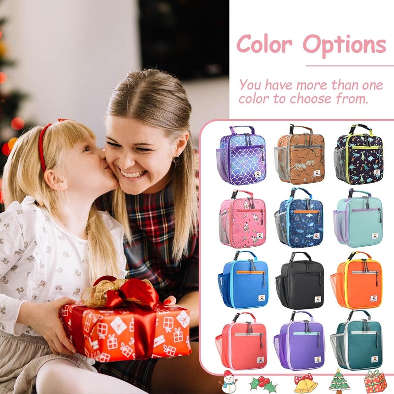 CaCTOUR Lunch Box Kids,Premium Insulated Lunch Bag for Girls Boys,Soft Bag Mini Cooler Back to School Thermal Reusable Lunch Bag for Work School Picnic (Rainbow) - Image 2